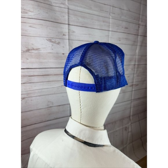 Vintage Kanley Australia Mesh Trucker Snapback Hat Cap Blue w/ Australian Flag - Picture 2 of 8